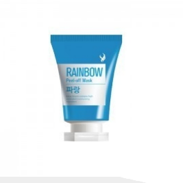 rainbow peel off mask blue