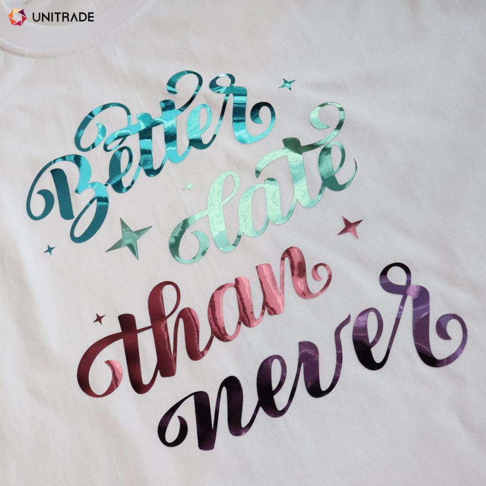 Metallic: Mirror-like metallic finish HTV