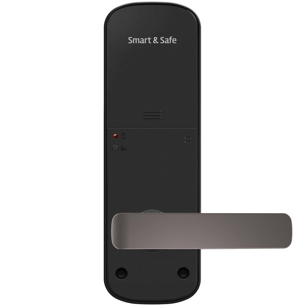 Tubular Smart Door Lock for Wooden Door T150 Smart Function Easy Open Metal Brown Passcodes RF Tag