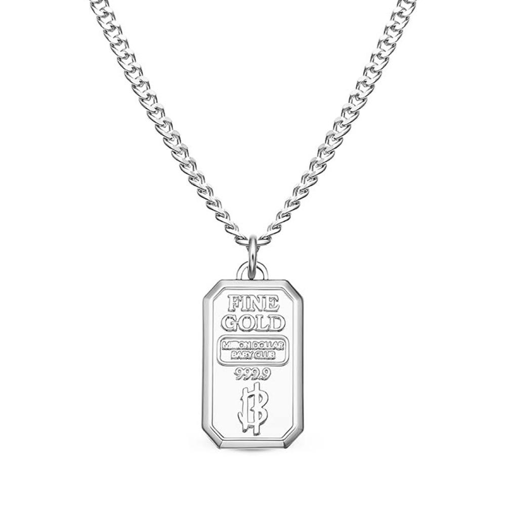 Gold Bar Flex Necklace Gold XXS