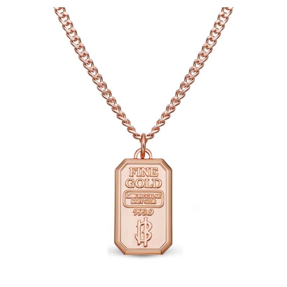 Gold Bar Flex Necklace Gold XXS