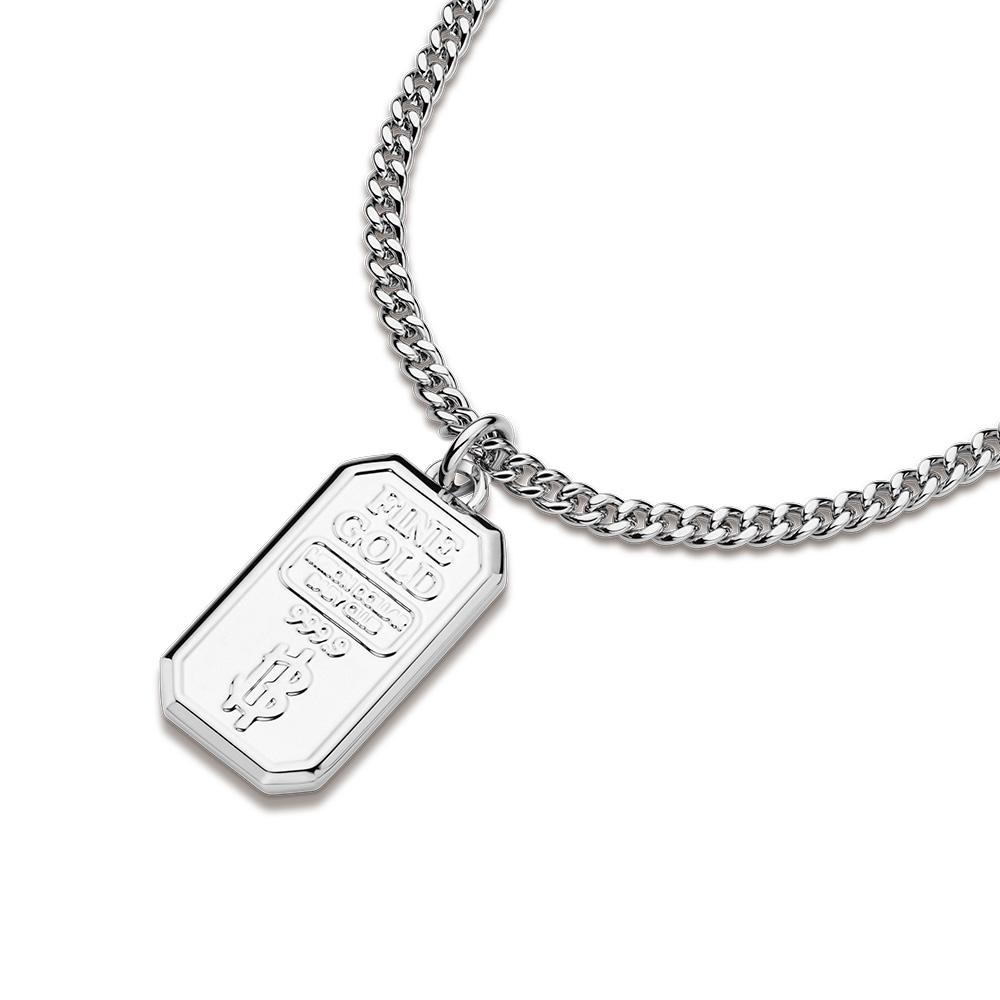 Gold Bar Flex Necklace Gold XXS