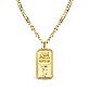 full image Gold Bar Flex Necklace Gold XXS