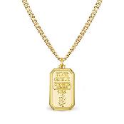 Gold Bar Flex Necklace Gold XXS