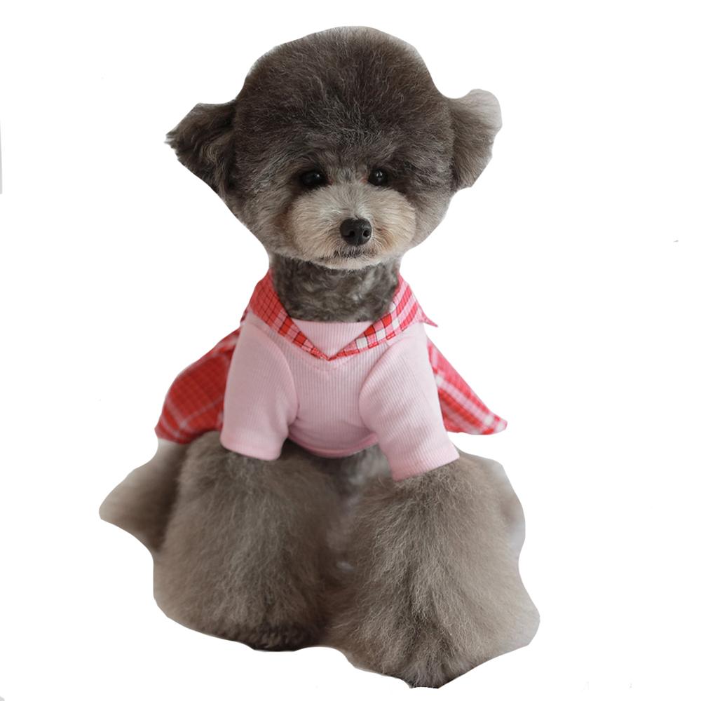 Rora Check Sailor One-piece (Red / L size)