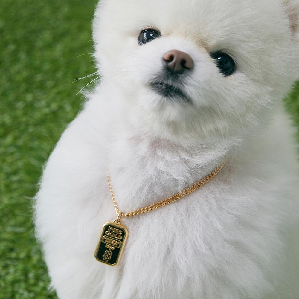 Gold Bar Flex Necklace Gold XS