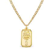 Gold Bar Flex Necklace Gold XS
