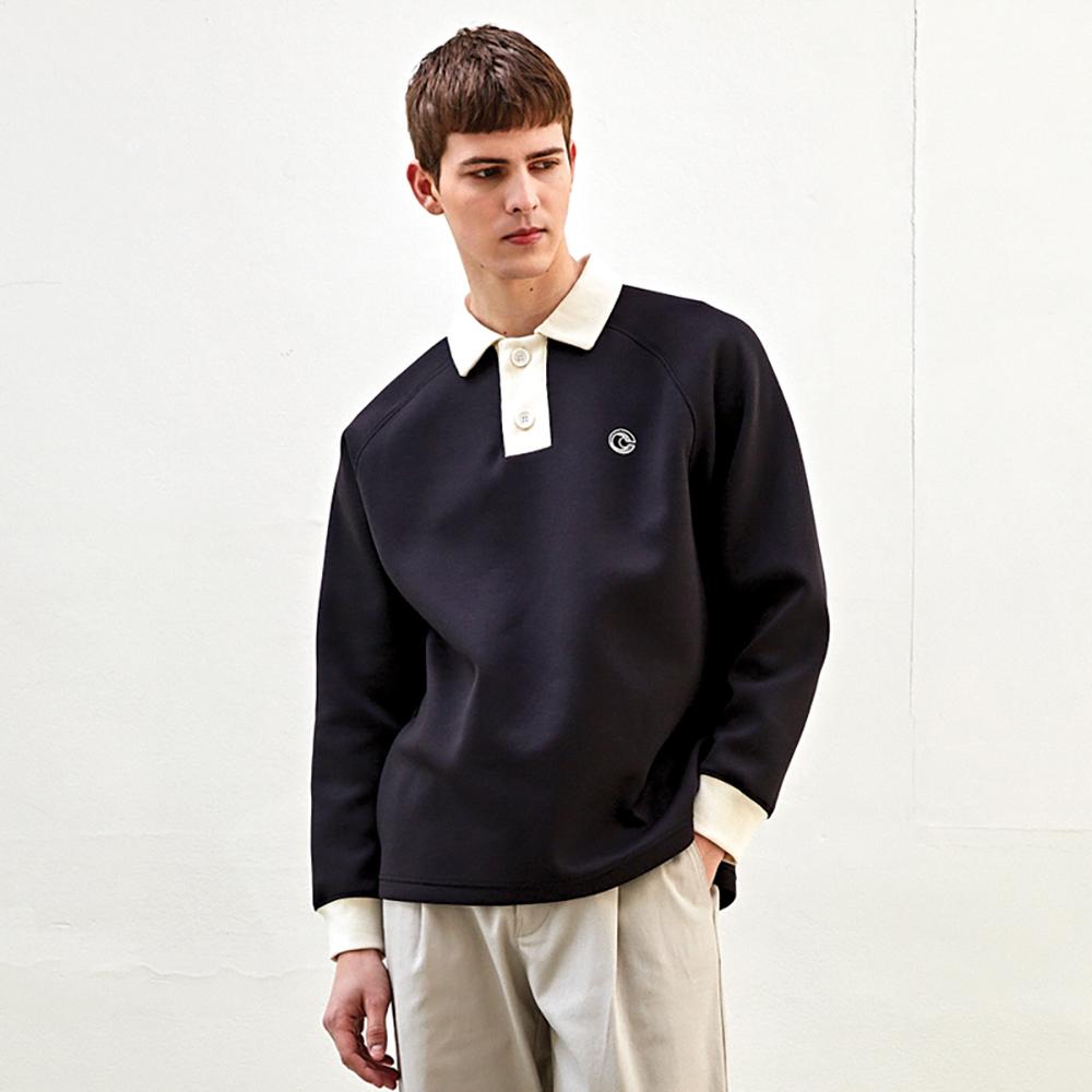 [CUSTOMUS] Color effect collar preepy t-shirts CXS23SKKT285